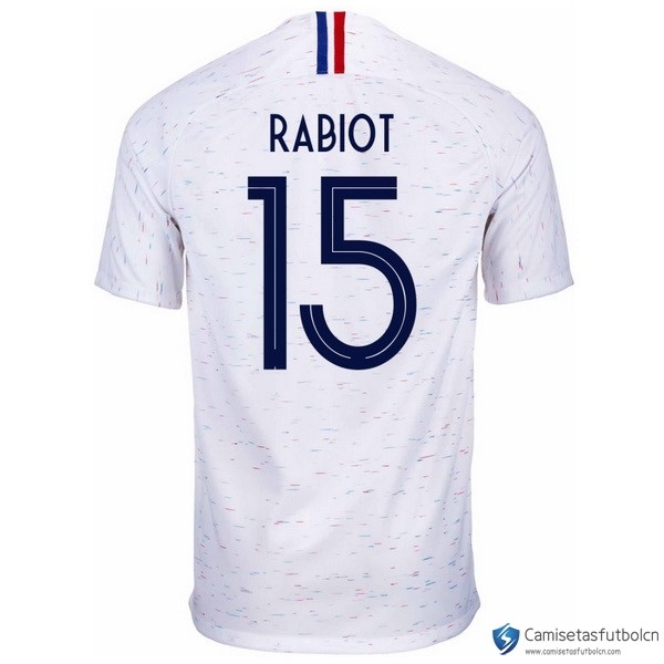 Camiseta Seleccion Francia Segunda equipo Rabiot 2018 Blanco